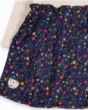 Vestido liso bege plush para menina Pugs Life Vestido liso bege plush para menina Pugs Life