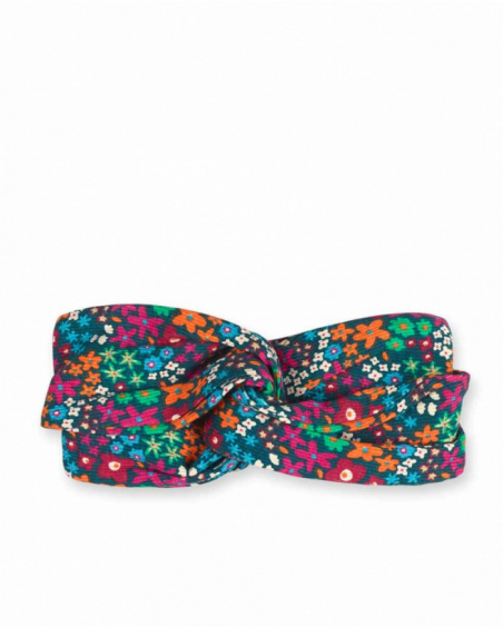 Tiara de malha verde com estampado para menina Trecking Time Tiara de malha verde com estampado para menina Trecking Time