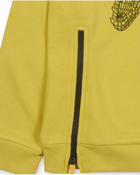 Sweatshirt de malha amarela para menino Alterverse