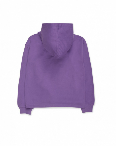 Sweatshirt de malha lilás para menina Digital Dreamer
