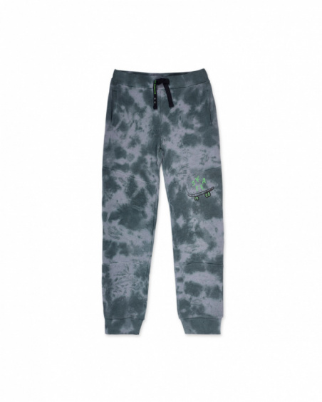 Calças de malha cinza para menino SK8 Park Calças de malha cinza para menino SK8 Park