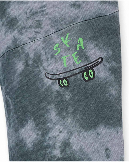 Calças de malha cinza para menino SK8 Park Calças de malha cinza para menino SK8 Park