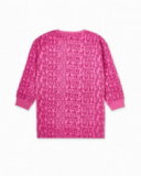 Vestido de malha rosa para menina The Happy World Vestido de malha rosa para menina The Happy World