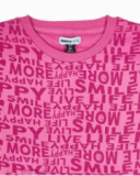 Vestido de malha rosa para menina The Happy World Vestido de malha rosa para menina The Happy World