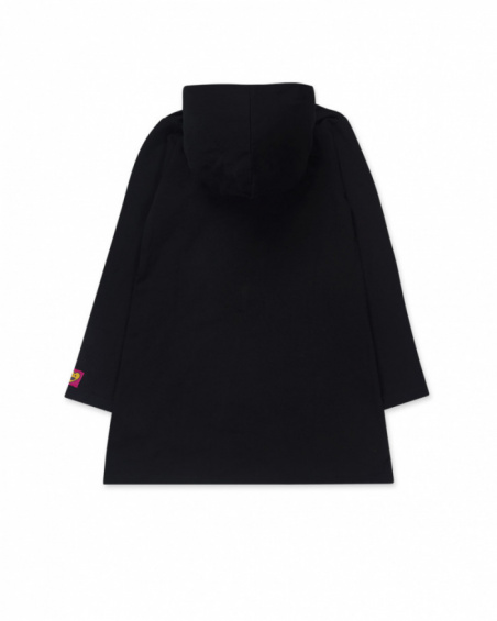 Vestido preto de malha para menina The Happy World Vestido preto de malha para menina The Happy World