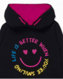 Vestido preto de malha para menina The Happy World Vestido preto de malha para menina The Happy World