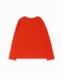 T-shirt de malha laranja para menino Try New Path T-shirt de malha laranja para menino Try New Path