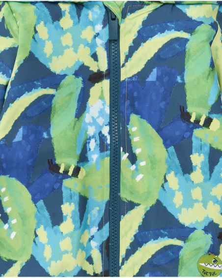 Blusão verde de menino Tropadelic