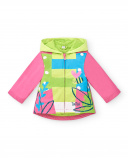 Trench coat rosa de menina Tropadelic