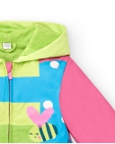 Trench coat rosa de menina Tropadelic