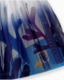 Saia de menina em tule azul Ocean Wonders