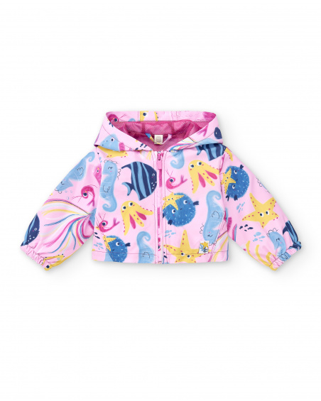Blusão lilás de menina Ocean Wonders