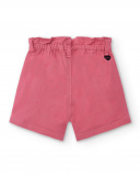 Shorts jeans rosa de menina Creamy Ice