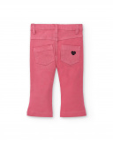 Calça jeans rosa de menina Creamy Ice