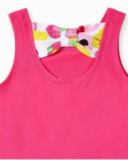 Vestido de menina em malha fúcsia Creamy Ice