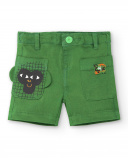 Shorts jeans verde menino Banana Records