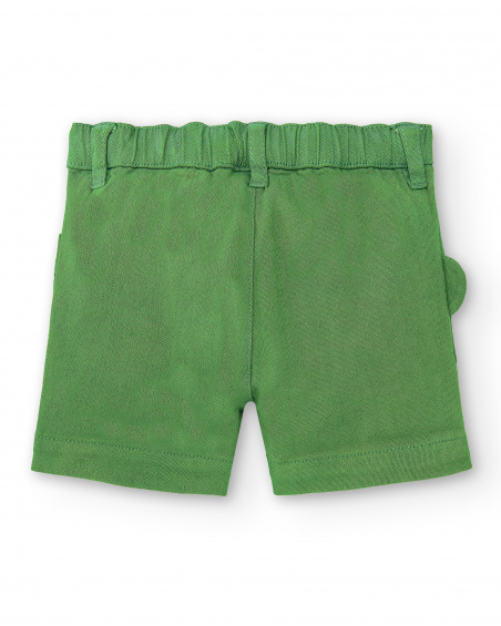 Shorts jeans verde menino Banana Records
