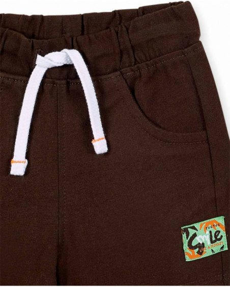 Conjunto de malha laranja menino Banana Records