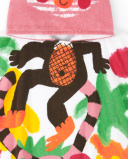Toalha poncho rosa de menina Banana Records