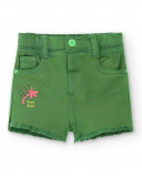 Shorts jeans verdes de menina Banana Records