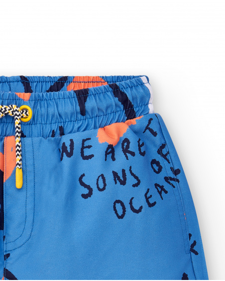 Fato de banho azul de menino Coleção Sons Of Fun