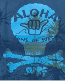 T-shirt de malha azul marinho para menino Coleção Sons Of Fun