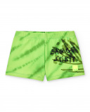 Fato de banho boxer verde de menino Coleção Savage Spirit