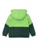 Casaco de pelúcia verde para menino Coleção Savage Spirit