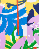 Fato de banho branco com fecho para menina Coleção Rockin The