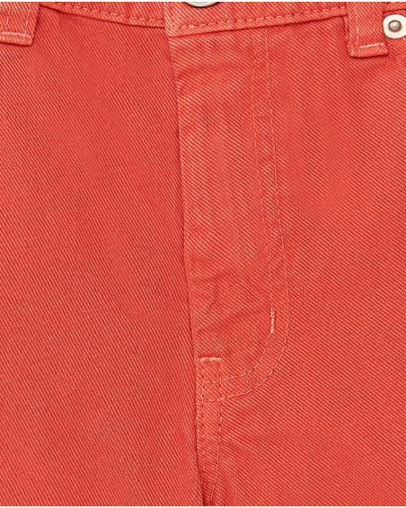 Shorts jeans vermelhos de menina Coleção Rockin The Jungle