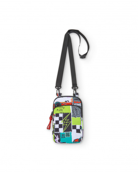 Bolsa móvel preta de menino Coleção Race Car