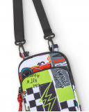 Bolsa móvel preta de menino Coleção Race Car