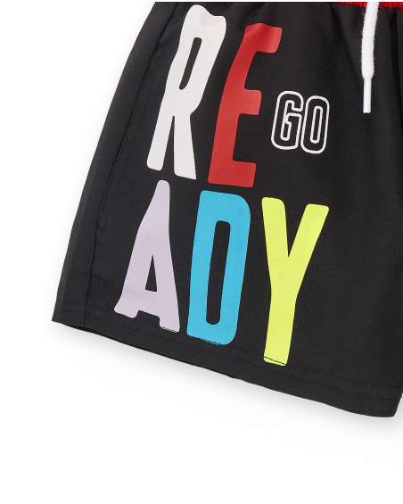 Bermudas pretas de menino Coleção Race Car