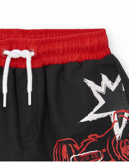 Bermudas pretas de menino Coleção Race Car