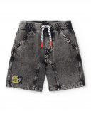 Bermudas de menino em pelúcia cinza Coleção Race Car