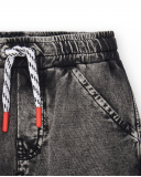 Bermudas de menino em pelúcia cinza Coleção Race Car