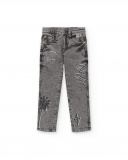 Calça jeans cinza menino Coleção Race Car