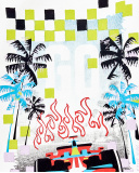 Camiseta longa de malha branca para menino Coleção Race Car