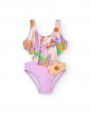 Triquíni lilás de menina Coleção Paradise Beach