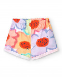 Shorts de malha branca de menina Coleção Paradise Beach