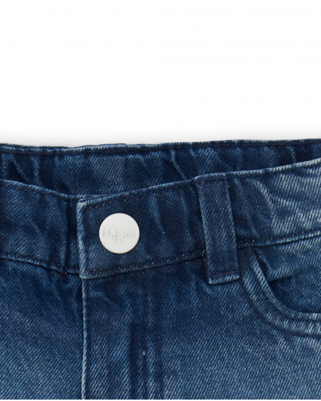 Shorts jeans azul de menina Coleção Paradise Beach