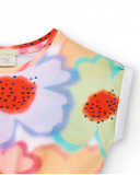 T-shirt de malha laranja menina Coleção Paradise Beach