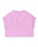 T-shirt lilás de menina em malha Coleção Paradise Beach