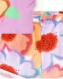 Conjunto tricot lilás de menina Coleção Paradise Beach