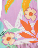 Vestido de malha lilás de menina Coleção Paradise Beach