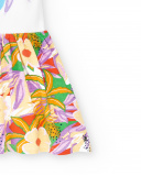 Vestido de malha branco lilás de menina Coleção Paradise Beach