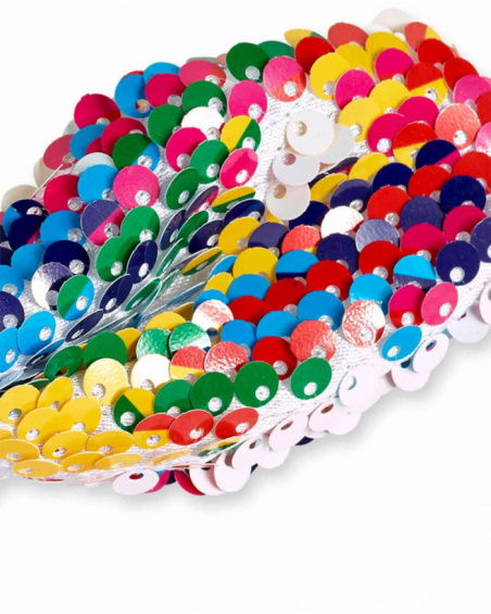 Elástico de lantejoulas multicolorido para menina Coleção