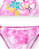 Biquíni tie dye lilás de menina Coleção Flamingo Mood