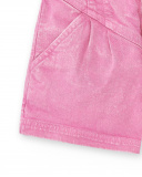 Shorts jeans rosa para menina. Coleção Flamingo Mood