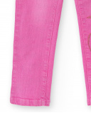 Calça jeans lilás de menina Coleção Flamingo Mood